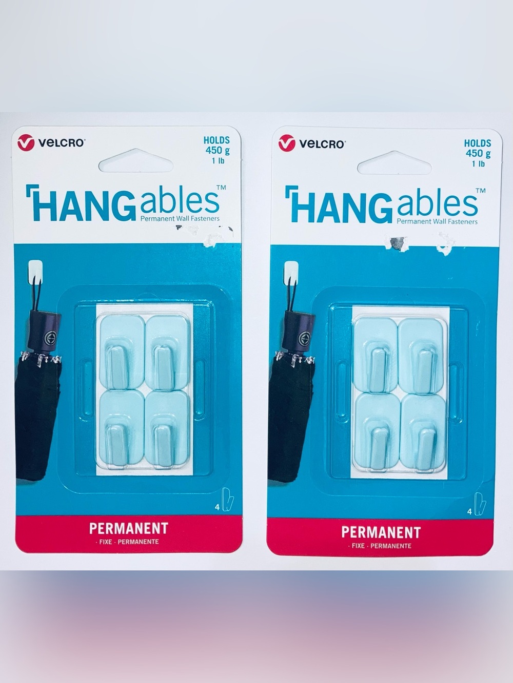 Velcro HANGables Permanent Adhesive Micro Hooks - NEW! Set of 2.